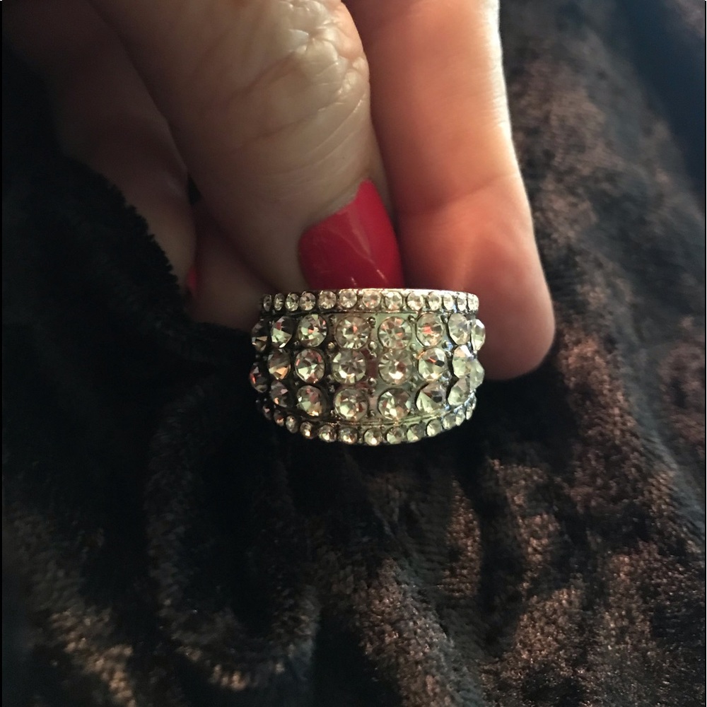 Pave Crystal Ring
